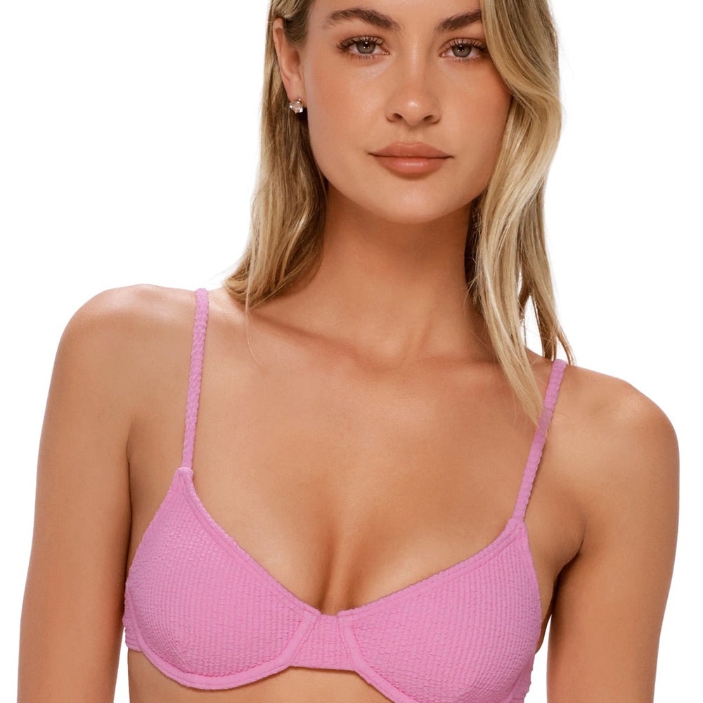 Swim Systems Cotton Candy Scrunch Jolene Underwire Top