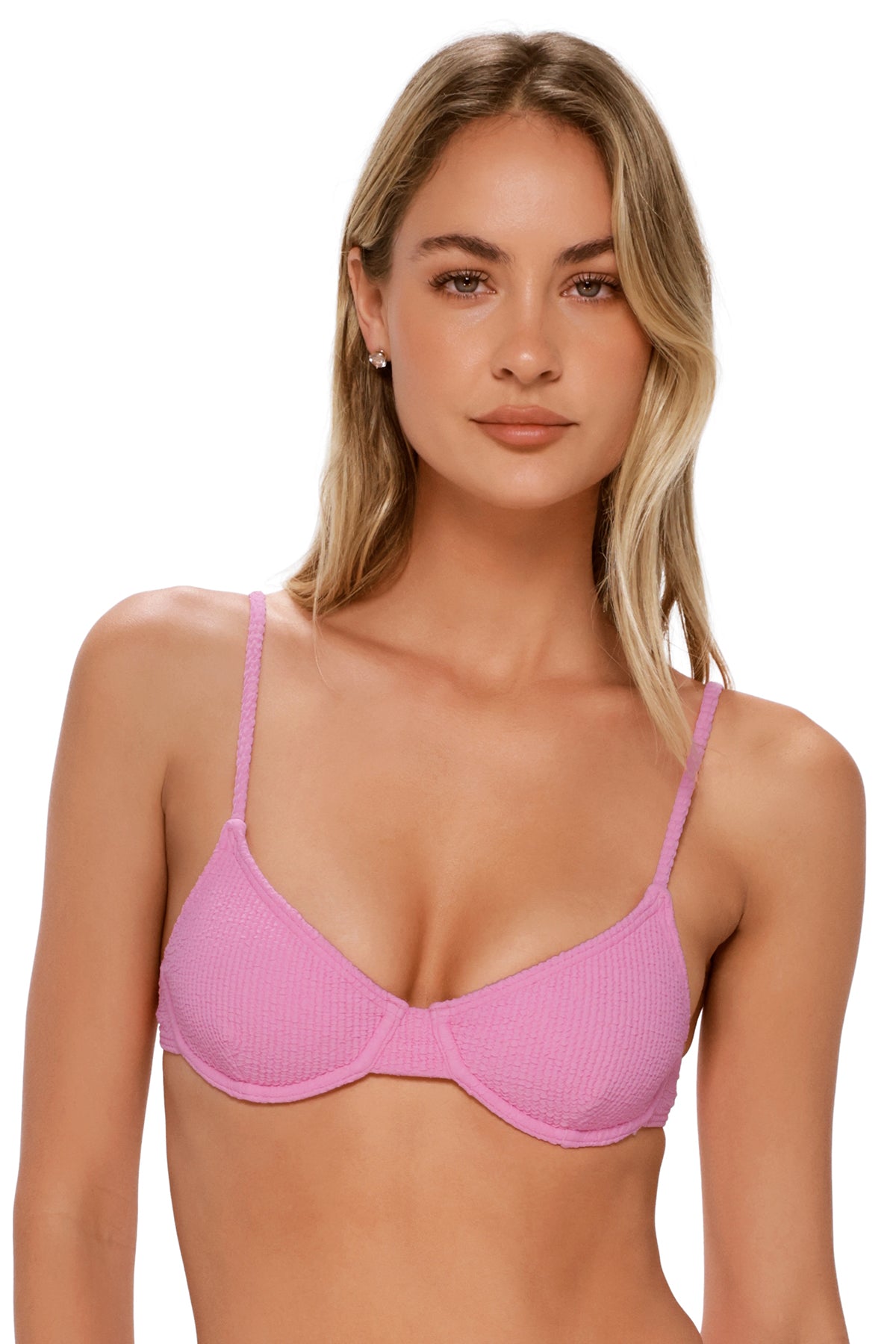 Swim Systems Cotton Candy Scrunch Jolene Underwire Top