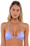 B Swim Lilac Lurex Ginny Halter Bikini Top