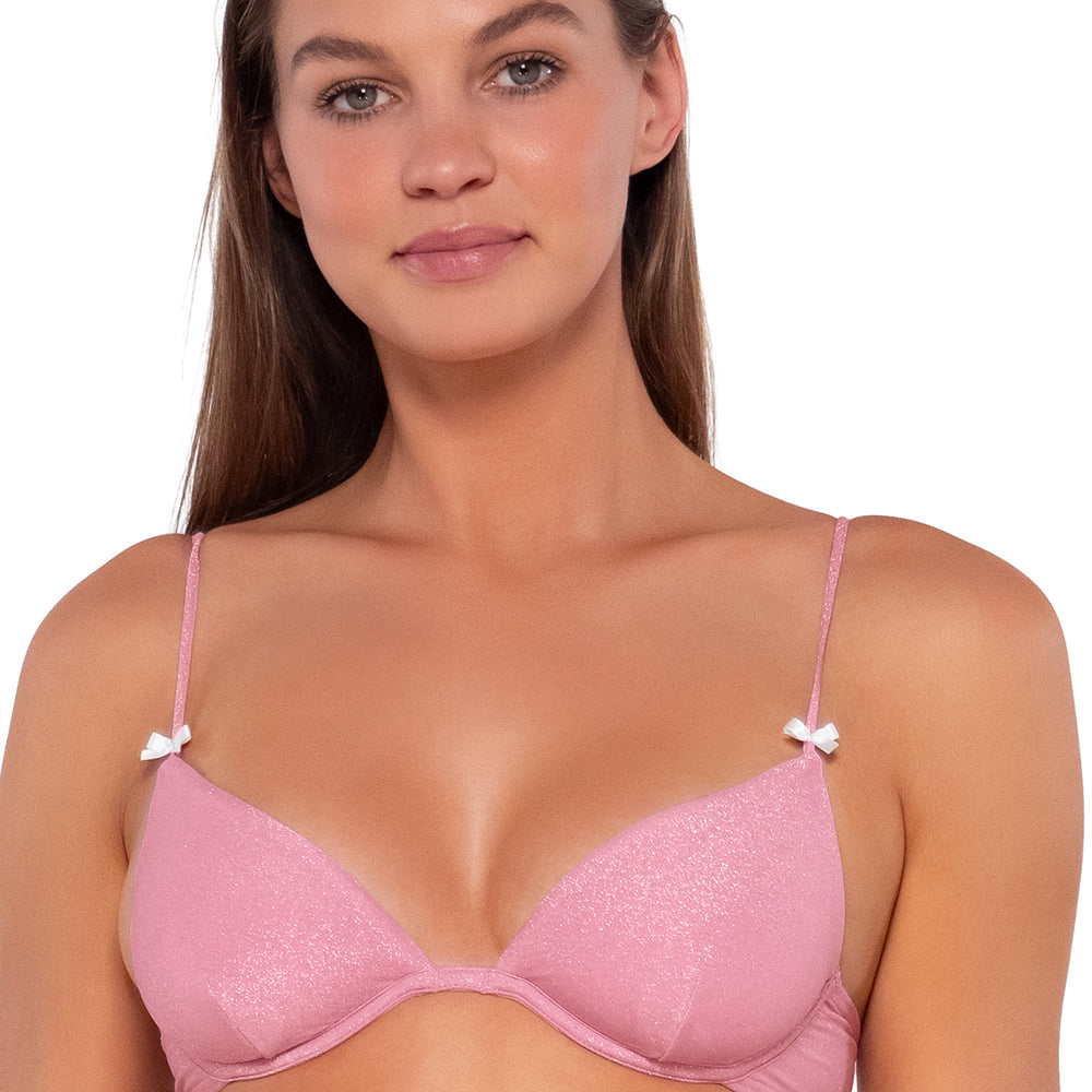 
                      
                        B Swim Blushing Bride Lurex Monika Underwire Bikini Top
                      
                    