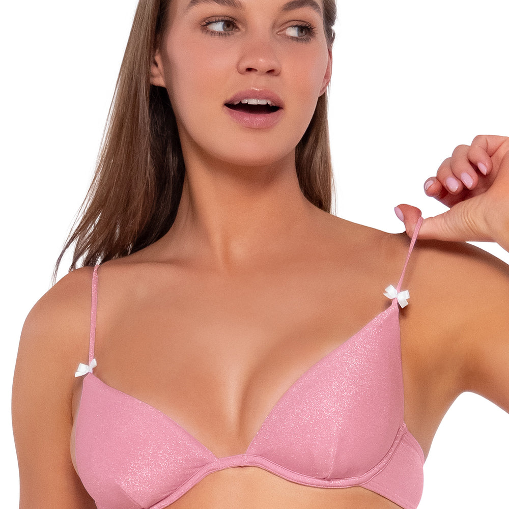 
                      
                        B Swim Blushing Bride Lurex Monika Underwire Bikini Top
                      
                    