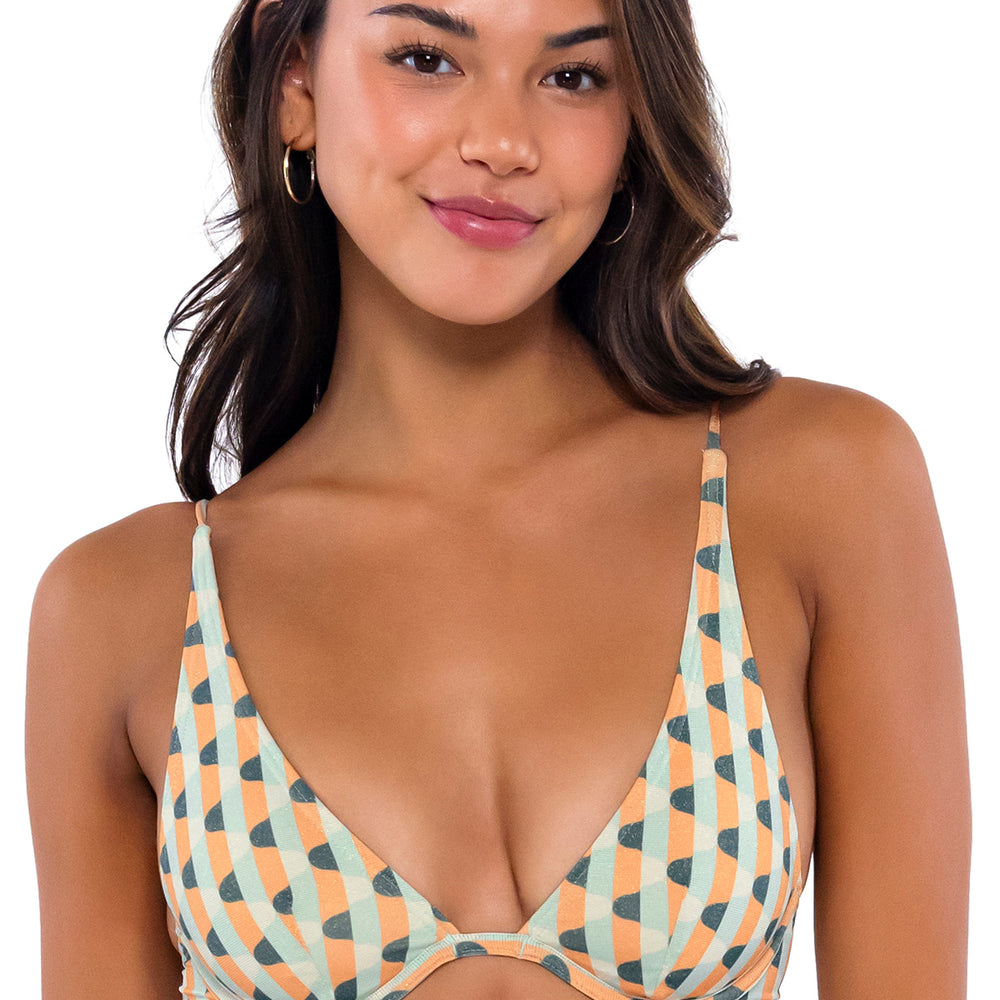 
                      
                        B Swim Sahara Lurex Wyatt Over The Shoulder Bikini Top
                      
                    