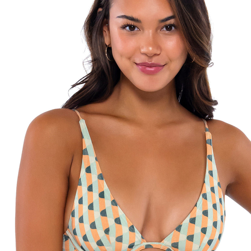 
                      
                        B Swim Sahara Lurex Wyatt Over The Shoulder Bikini Top
                      
                    