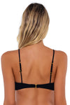 B Swim Black Baja Rib Anisa V-Wire Bikini Top