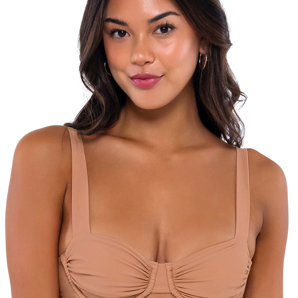 B Swim Amaretto Cassidy Demi Bra Bikini Top