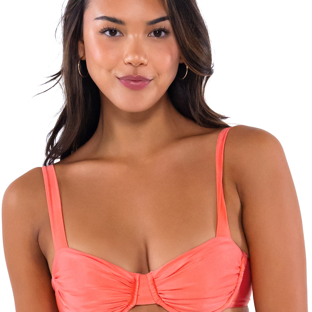 
                      
                        B Swim Coral Shine Cassidy Demi Bra Bikini Top
                      
                    