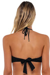 B Swim Black Baja Rib Sasha 3-Ways Bikini Top