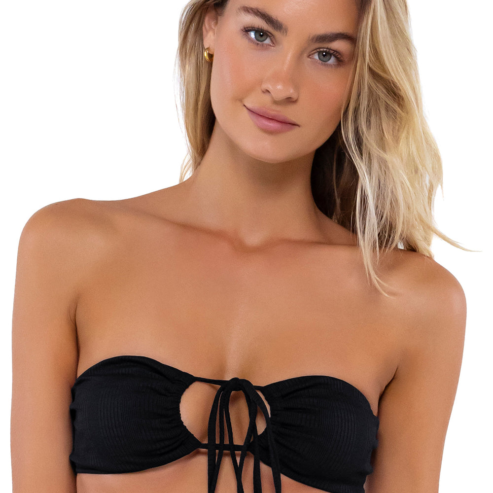 
                      
                        B Swim Black Baja Rib Sasha 3-Ways Bikini Top
                      
                    