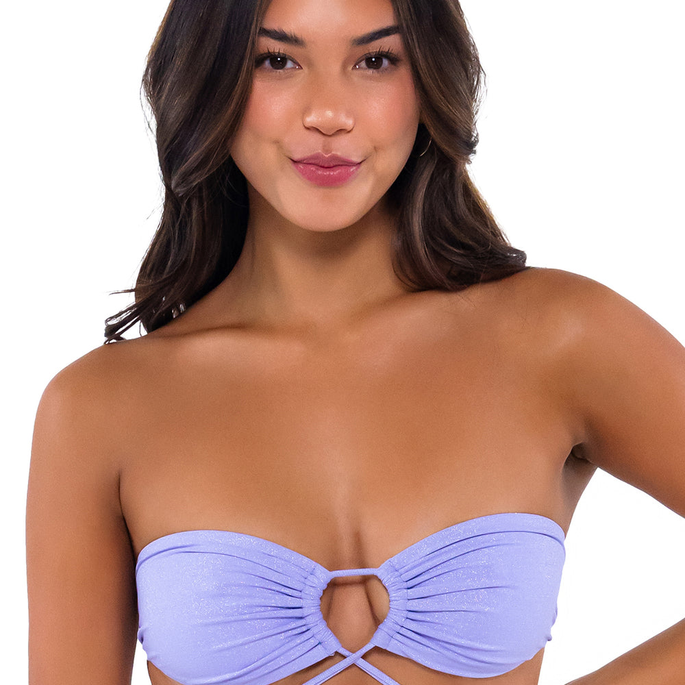 
                      
                        B Swim Lilac Lurex Sasha 3-Ways Bikini Top
                      
                    