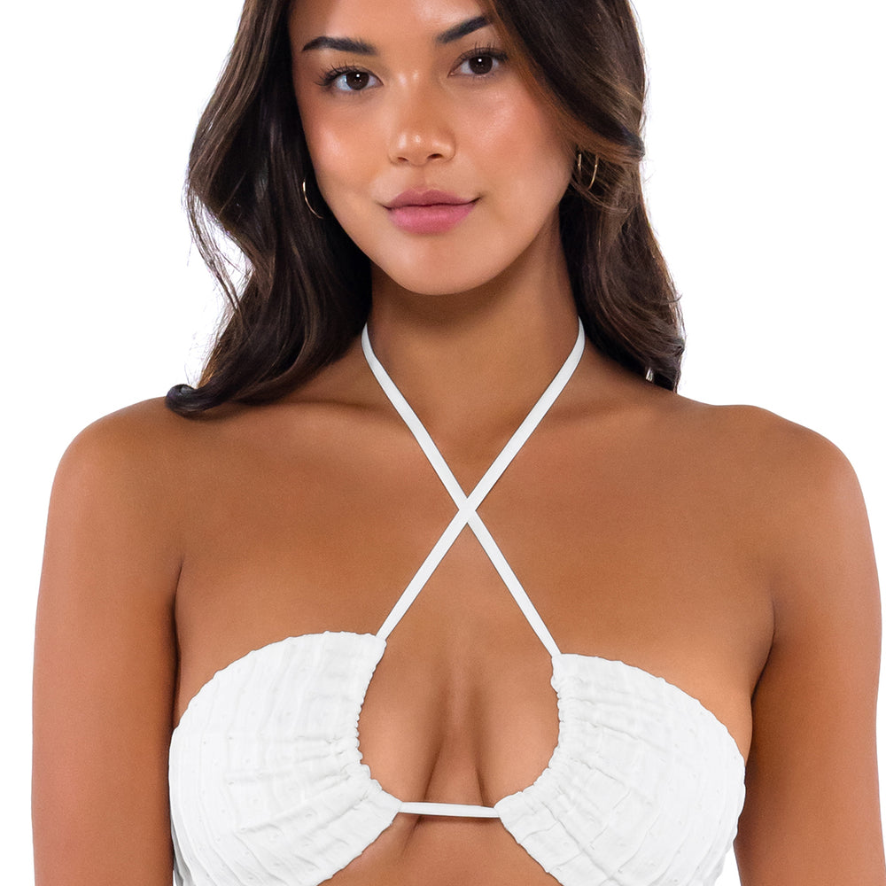 
                      
                        B Swim Sea Salt Eyelet Sasha 3-Ways Bikini Top
                      
                    