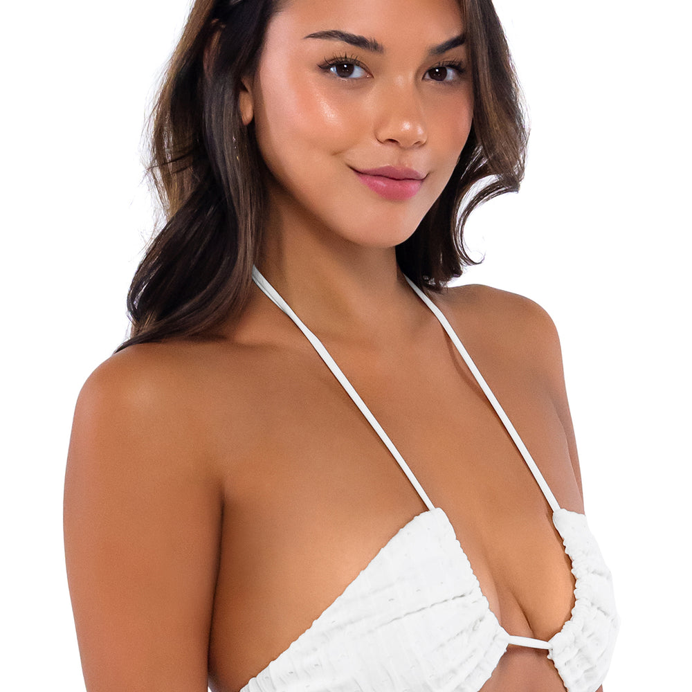 
                      
                        B Swim Sea Salt Eyelet Sasha 3-Ways Bikini Top
                      
                    