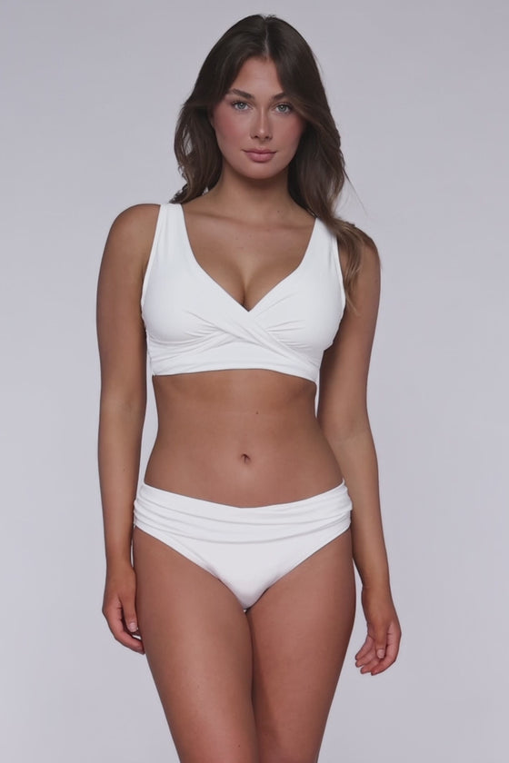 Sunsets White Lily Elsie Bikini Top Cup Sizes C to DD