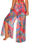 Sunsets Tiger Lily Breezy Beach Pant Cover Up