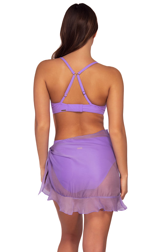 Sunsets Passion Flower Short and Sweet Skirt Cover Up