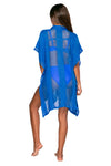 Sunsets Electric Blue Shore Thing Tunic Cover Up