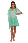 Sunsets Mint Shore Thing Tunic Cover Up