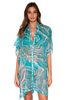  Sunsets Moon Tide Shore Thing Tunic Cover Up