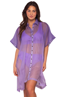  Sunsets Passion Flower Shore Thing Tunic Cover Up