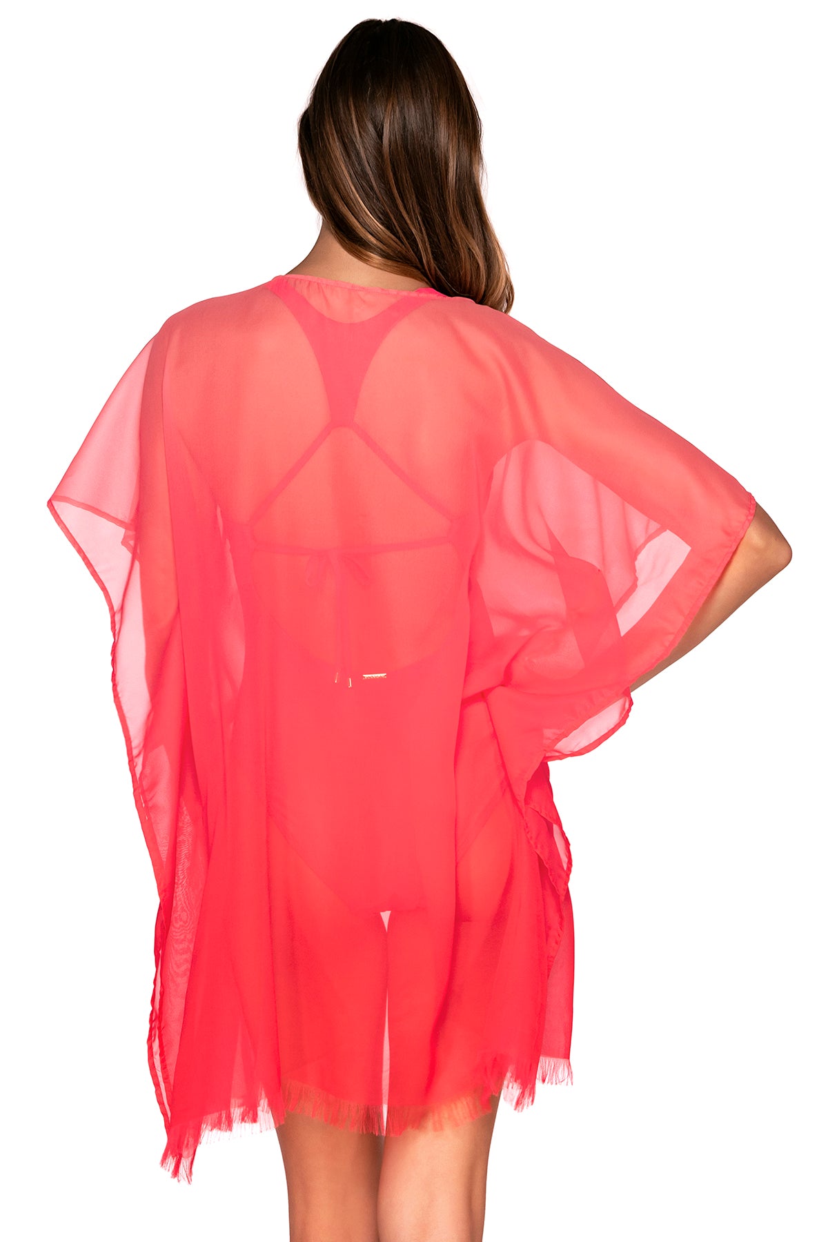 Sunsets Geranium Maldives Tunic Cover Up