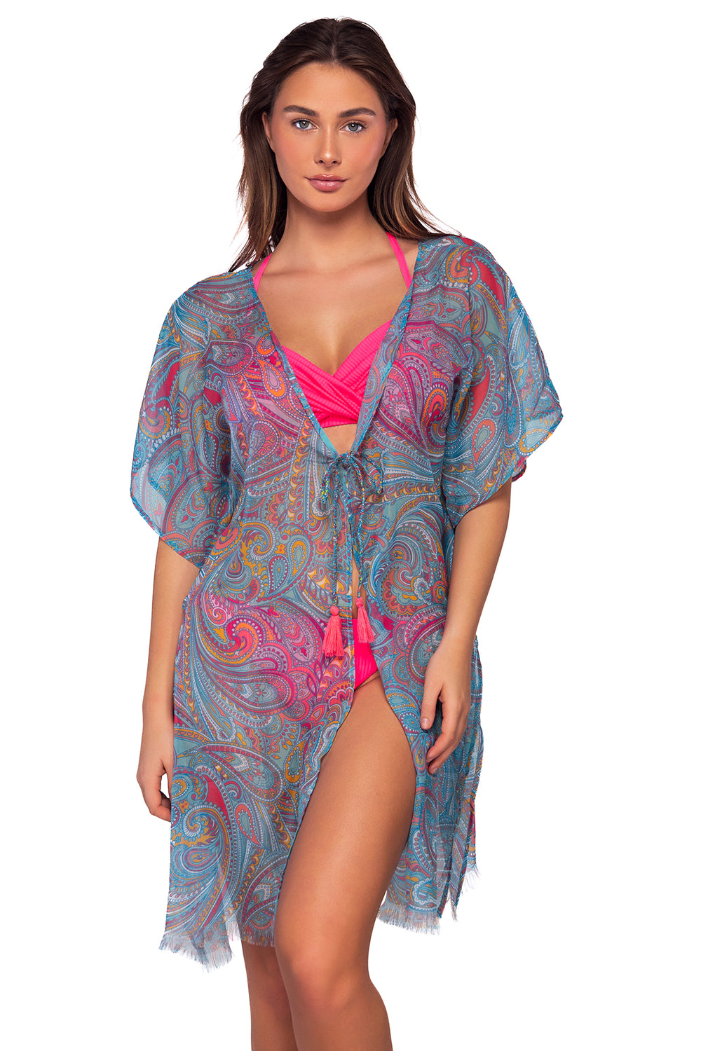 Sunsets Paisley Pop Maldives Tunic Cover Up