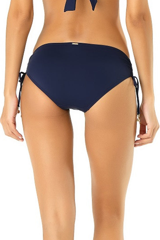 Anne Cole Live In Color Navy Alex Side Tie Bikini Bottom