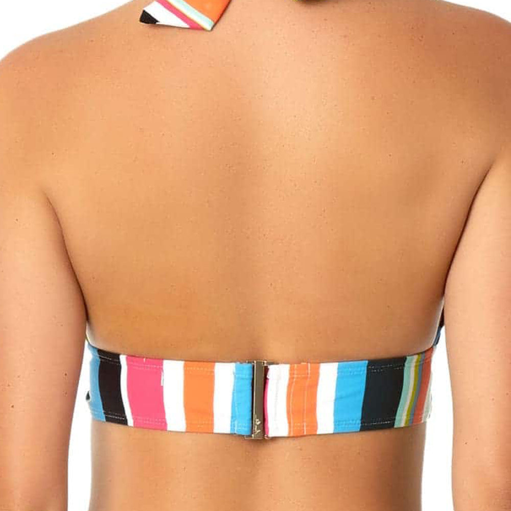 Anne Cole Clear Water Stripe Halter Bikini Top