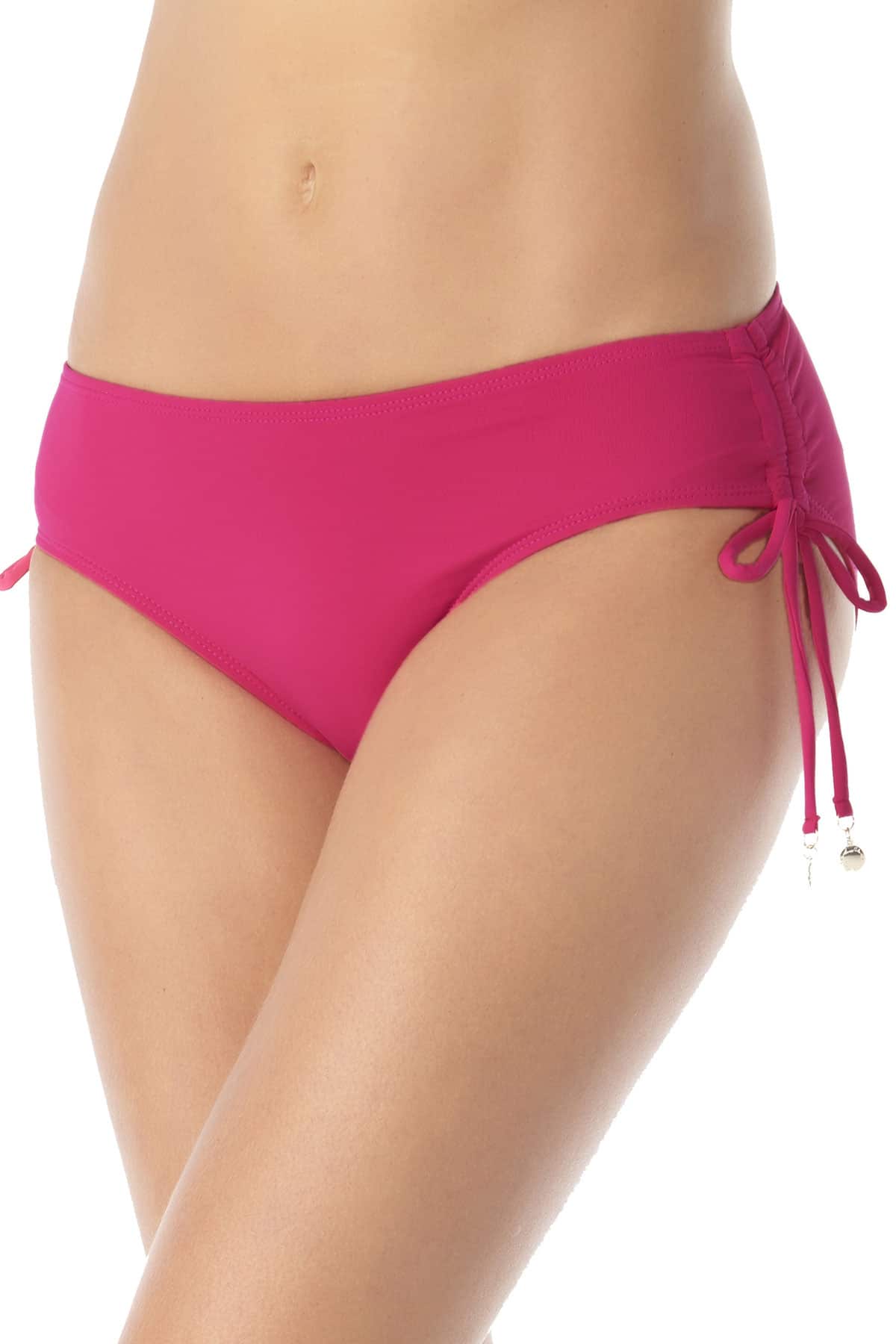 Anne Cole Women's Live In Color Berry Side Tie Swim Bottom