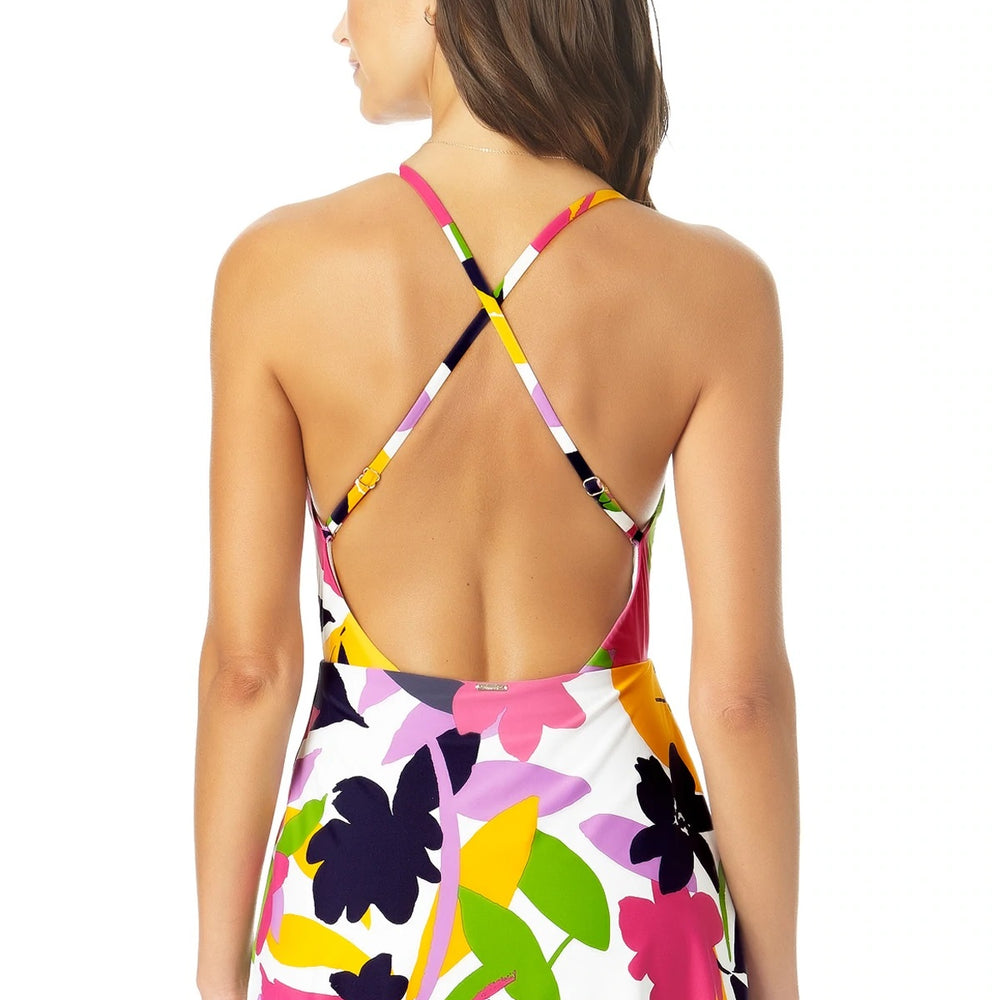 
                      
                        Anne Cole Lush Garden Surplice Maillot Swimdress One Piece
                      
                    