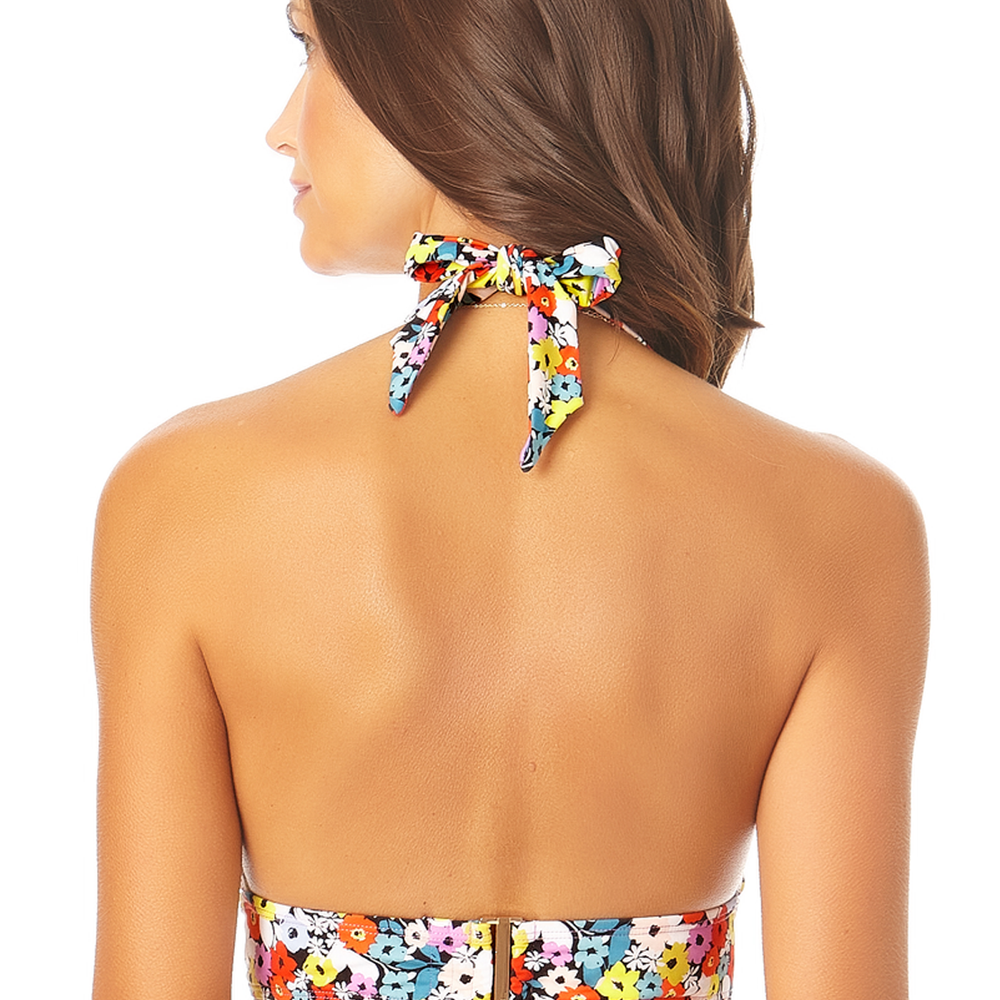 Anne Cole Flower Field Halter Bikini Top