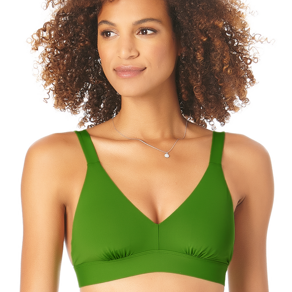 
                      
                        Anne Cole Live In Color Green Grass Easy Triangle Bikini Top
                      
                    