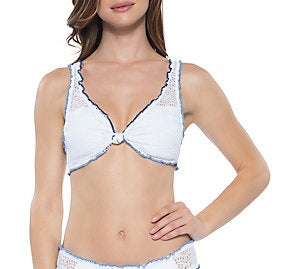 Becca By Rebecca Virtue Paulina Knot-Front Bikini Top