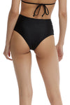 Body Glove Smoothies Black Ginger High-Waisted Side Strap Bikini Bottom