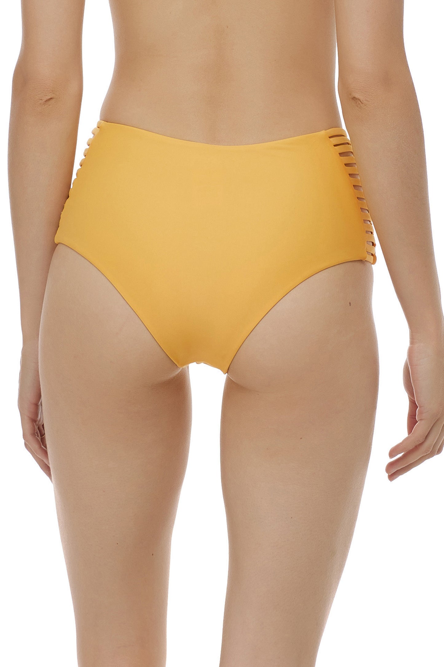 Body Glove Smoothies Sundream Ginger High-Waisted Side Strap Bikini Bottom