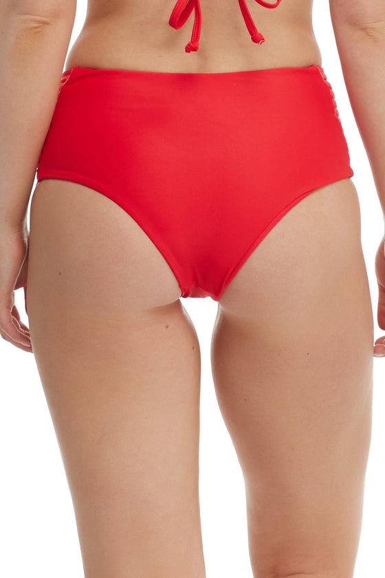 Body Glove Smoothies True Ginger High-Waisted Side Strap Bikini Bottom