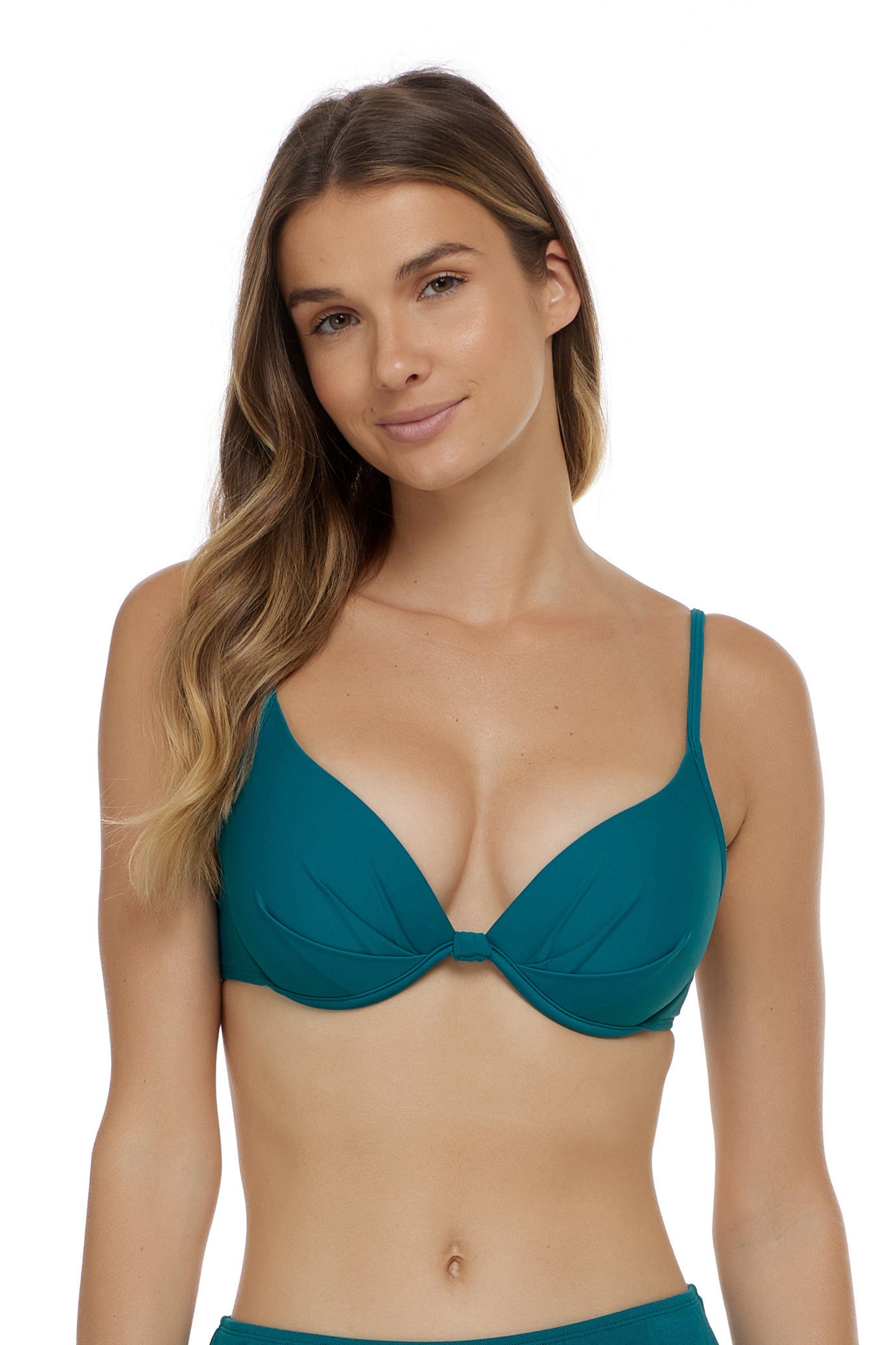 Body Glove Smoothies Kingfisher Greta Underwire Push Up Bra Top