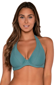  Sunsets Ocean Muse Halter Bikini Top Cup Sizes C to DD