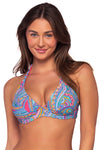 Sunsets Paisley Pop Muse Halter Bikini Top Cup Sizes E to H