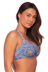 Sunsets Paisley Pop Crossroads Underwire Bikini Top Cup Sizes C to DD