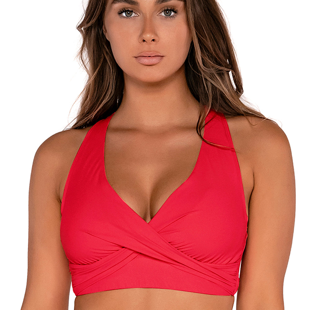 
                      
                        Sunsets Geranium Elsie Bikini Top Cup Sizes C to DD
                      
                    