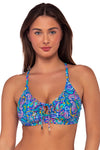 Sunsets Persian Sky Kauai Keyhole Bikini Top Cup Sizes E to H