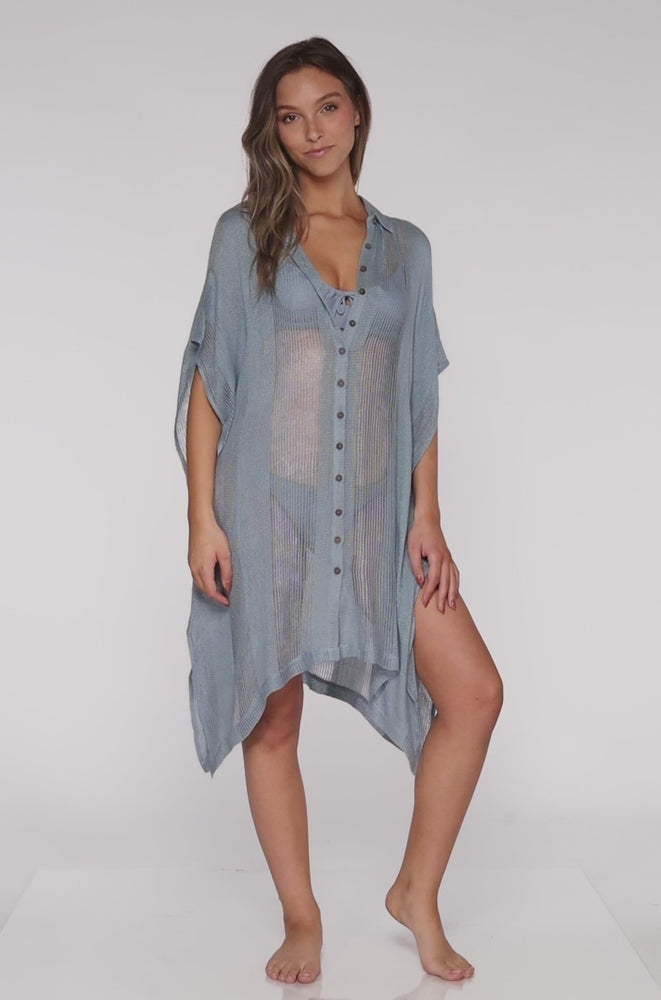 
                      
                        Load and play video in Gallery viewer, Swim Systems Monterey Shore Thing Tunic Cover Up
                      
                    
