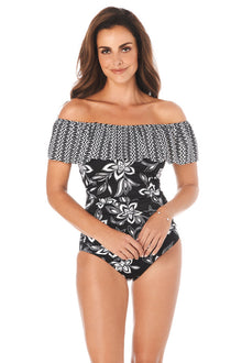 Penbrooke Swim Plus Size Magnolia and Twin Off The Shoulder Ruffle One Piece