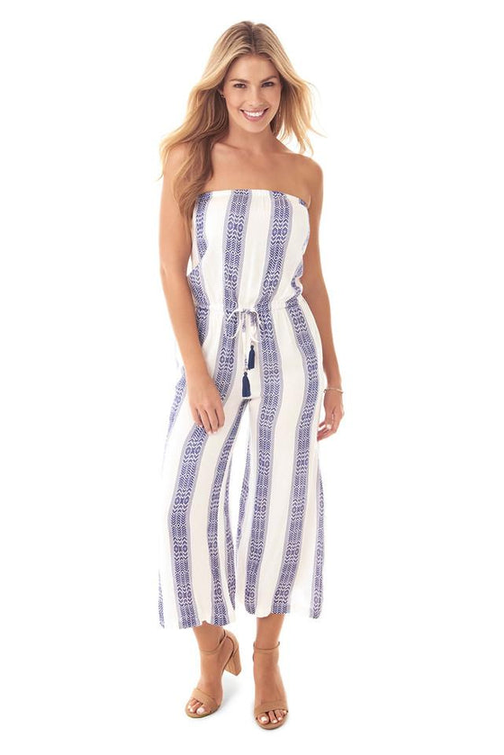Take Cover by Penbrooke White Bandeau Jumpsuit Cover Up