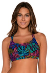 Sunsets Panama Palms Taylor Bralette Bikini Top Cup Sizes E to H