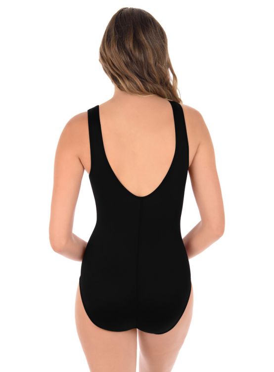 Miraclesuit Illusionists Palma High Neck One Piece Black