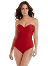 Miraclesuit Rock Madrid Bandeau One Piece Grenadine Red