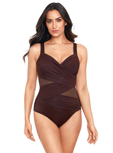  Miraclesuit Network Madero Underwire One Piece Sumatra Brown
