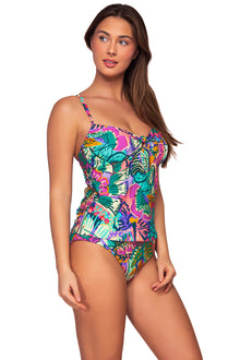  Sunsets Lush Garden Maeve Tankini Top Cup Sizes E to H