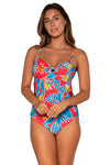 Sunsets Tiger Lily Maeve Tankini Top Cup Sizes E to H