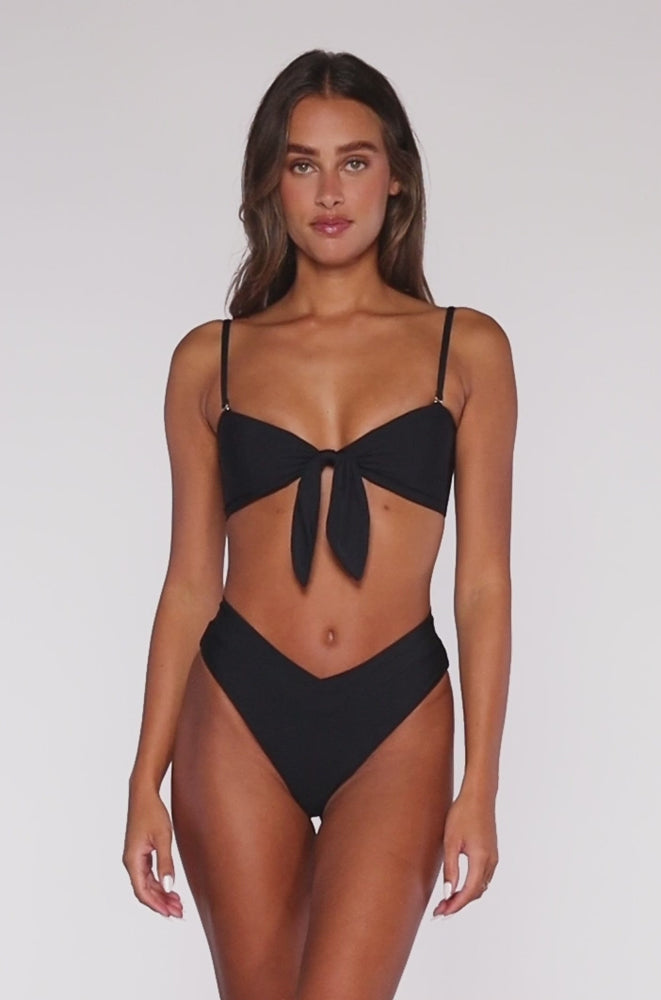 
                      
                        Load and play video in Gallery viewer, B Swim Black Out Eloise Bikini Top
                      
                    